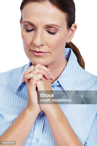 Say A Little Prayer Stock Photo - Download Image Now - 30-39 Years, 40-49 Years, Adult