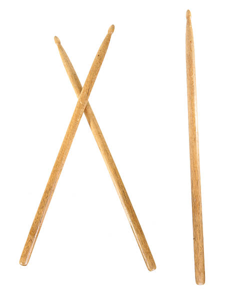 Wooden Drumsticks stock photo