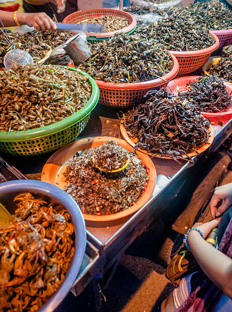 istock Deep Fried Insects And Bugs For Sale In Southeast Asia 175424612