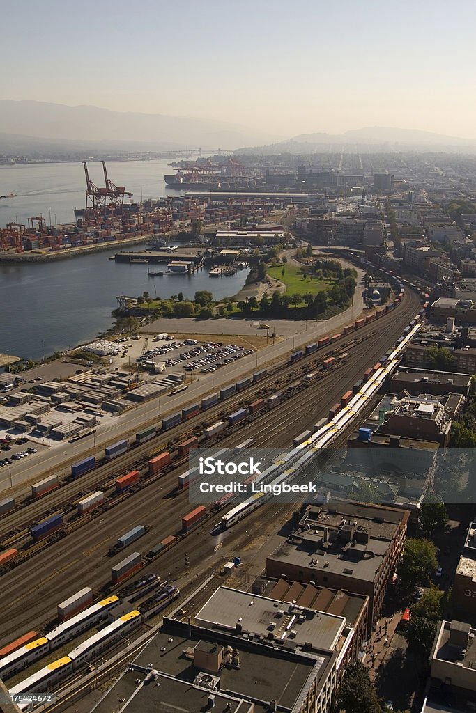 Vista aérea de la ciudad de Vancouver, Canadá - Foto de stock de Ciudad libre de derechos