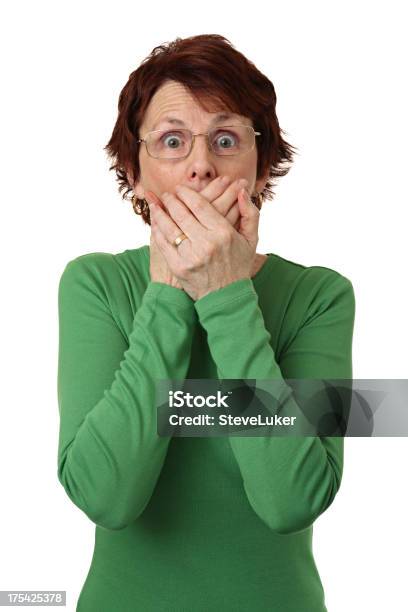 Frightened Stock Photo - Download Image Now - 50-59 Years, Adult, Beauty