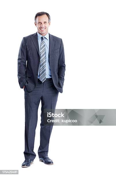 The Consummate Corporate Executive Stock Photo - Download Image Now - Suit, Businessman, White Background