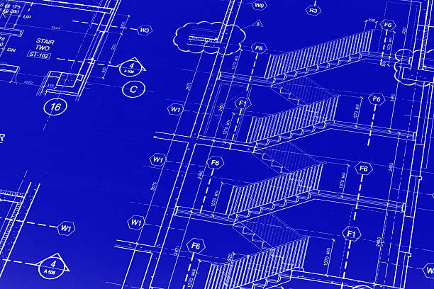 istock Blueprint 7 - Staircase Detail 175425543