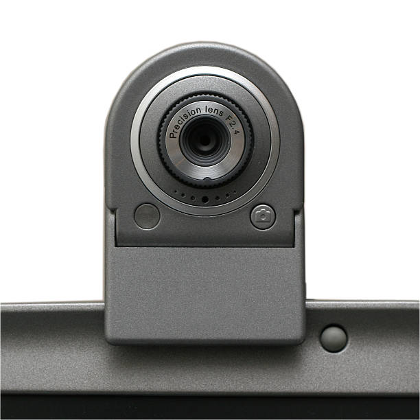 USB Webcam (isolated on white, clipping path) stock photo