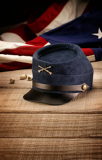 Union Civil War Hat Civil war hat worn by the typical Union soldier during the American Civil War civil war photos stock pictures, royalty-free photos & images