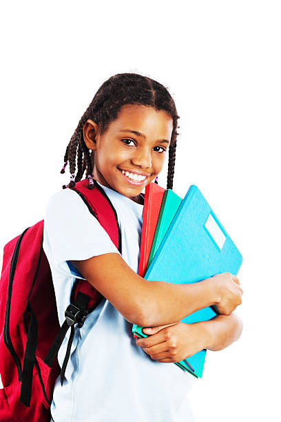 istock African American girl holding her notebook 175426006