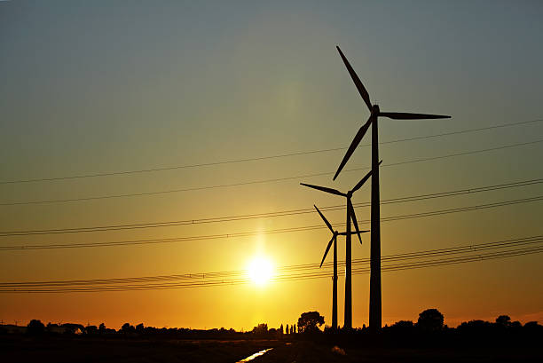 Renewable energy Windmills iron county wisconsin stock pictures, royalty-free photos & images