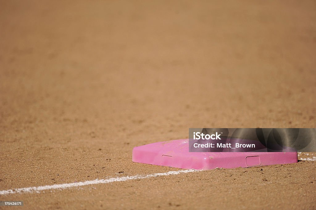 Softball Base - Lizenzfrei Baseball-Liga Stock-Foto