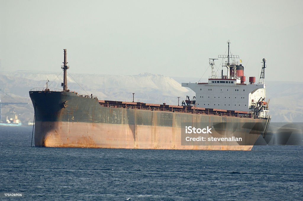 Merchant tanker bateau dans le golfe d'Aqaba. - Photo de Affaires libre de droits