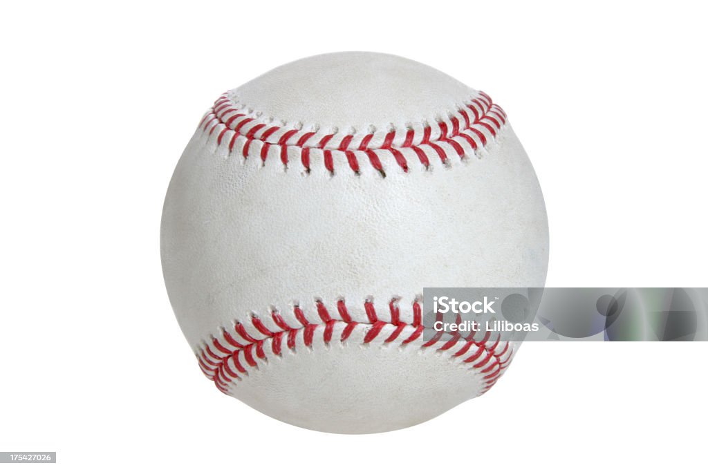 Baseball & Softball-Serie (auf weiss Mit clipping path - Lizenzfrei Baseball-Spielball Stock-Foto