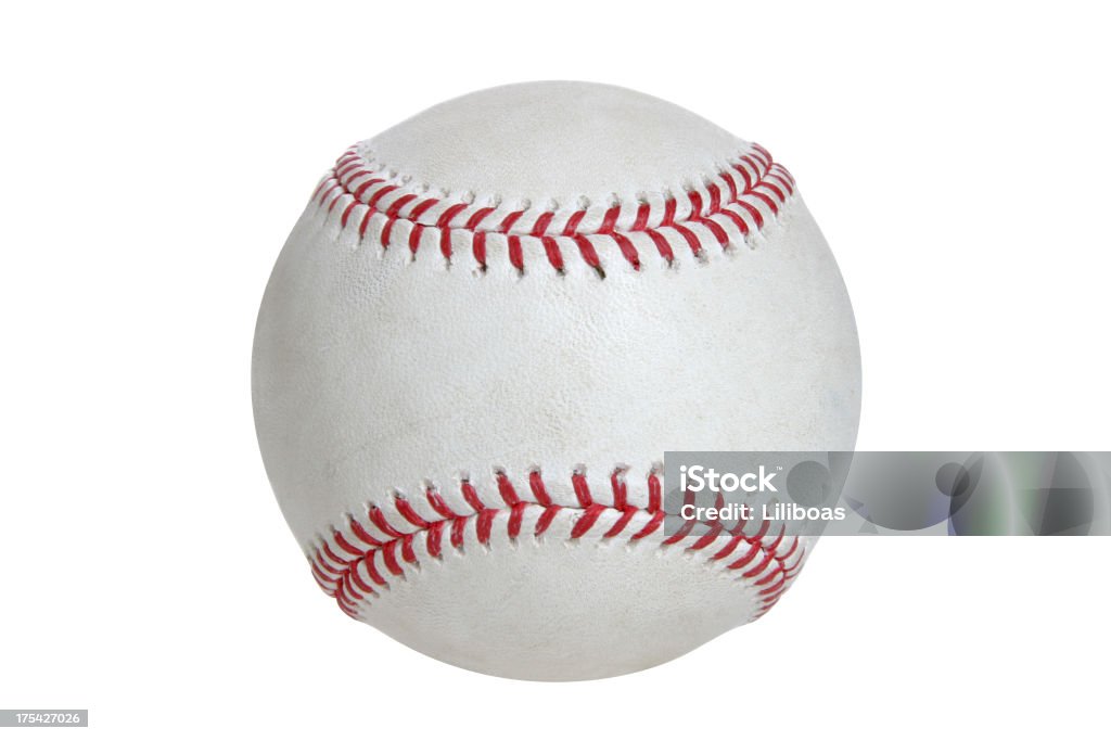 Бейсбол Софтбол & серии (на белом с Обтравка - Стоковые фото Бейсбольный мяч роялти-фри