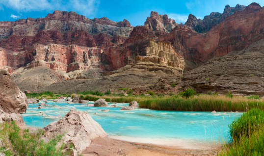 One of several images captured during a 200 mile raft trip on the Colorado River through the Grand Canyon. This is a high resolution composite image.