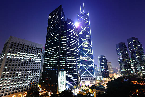 istock Hong Kong architecture at night 175427696
