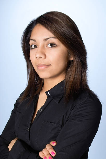 Attractive Young Hispanic Woman in Black