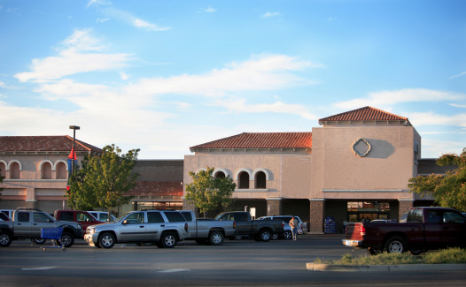 A grocery store viewed from the parking lot.