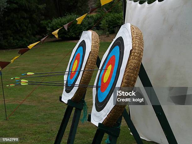 Archery Competition Stock Photo - Download Image Now - Arrow - Bow and Arrow, Sports Target, Two Objects