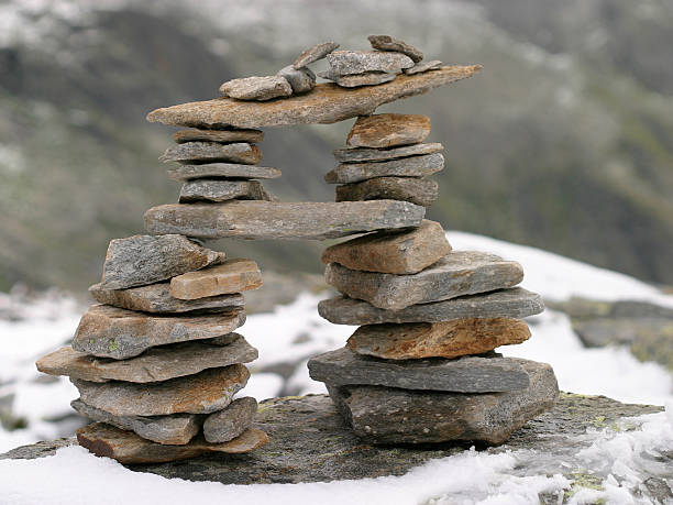 Rocce delle Alpi - foto stock