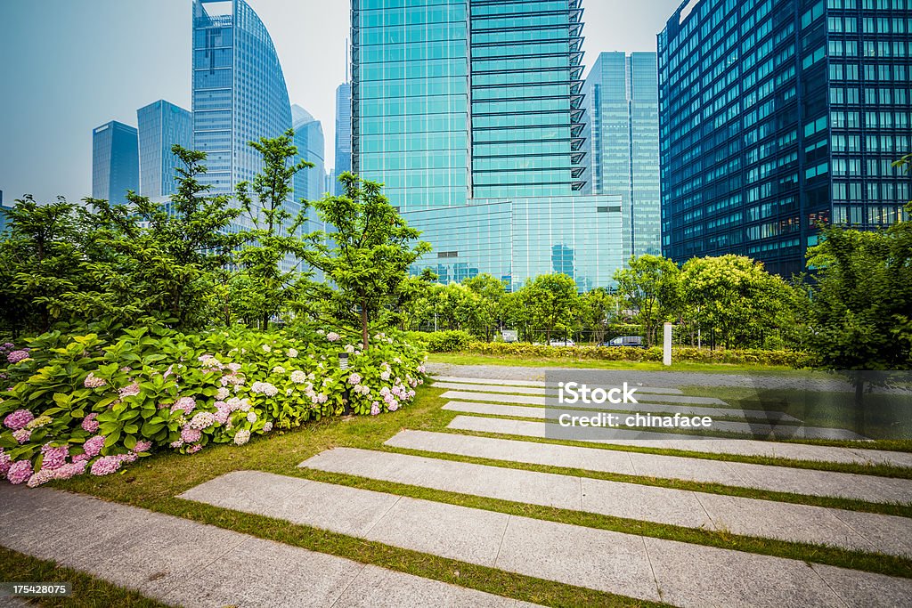 Grüne der Stadt - Lizenzfrei Architektur Stock-Foto