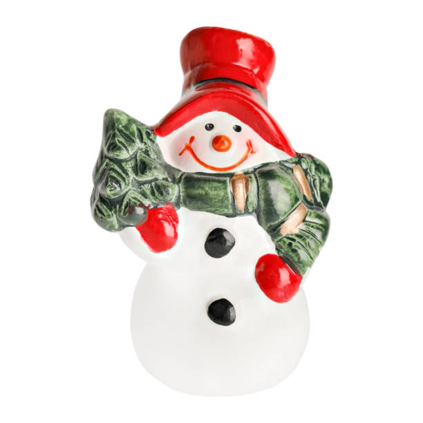 istock Christmas clay toy snowman isolated 1754285691