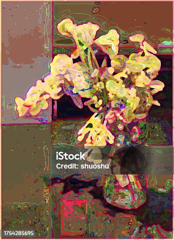istock watercolors flower pattern artwork texture illustration background 1754285695