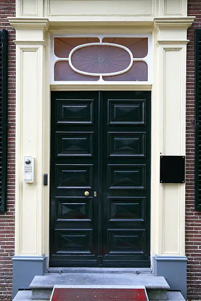 Nice looking green doors, entrance for bride and groom to get married