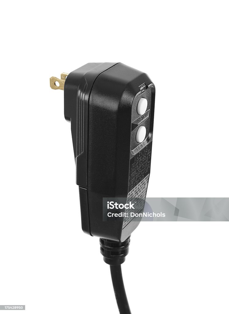 Electric Plug GFCI (ground fault circuit interrupter) safety electric plug.Please also see: Electrical Outlet Stock Photo