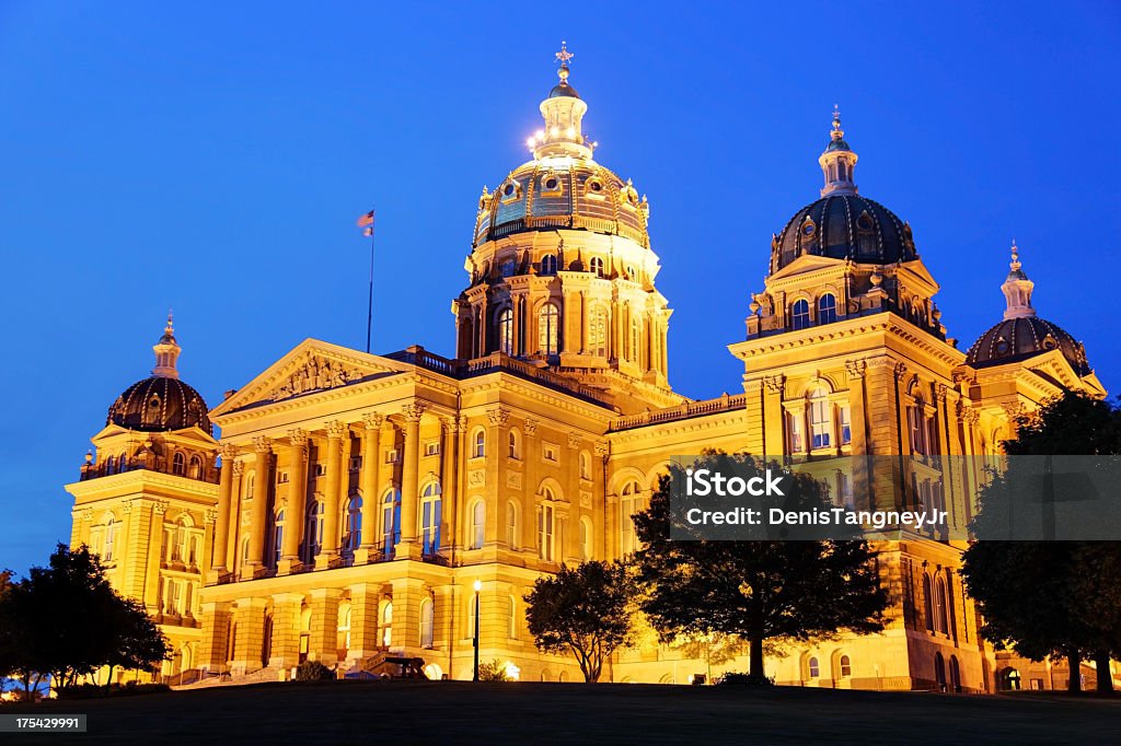 Iowa State Capitol - Lizenzfrei Des Moines - Iowa Stock-Foto