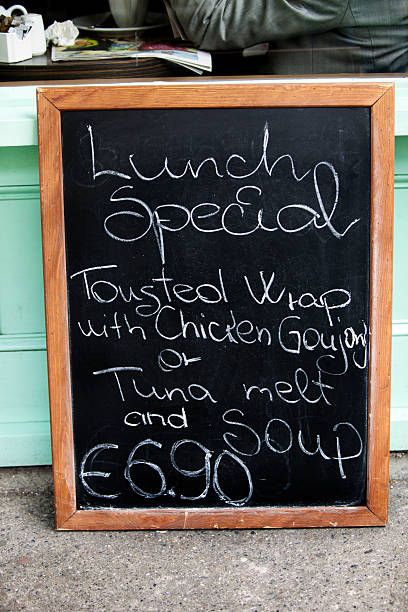 istock Cafe Menu in Dublin Ireland 175430298