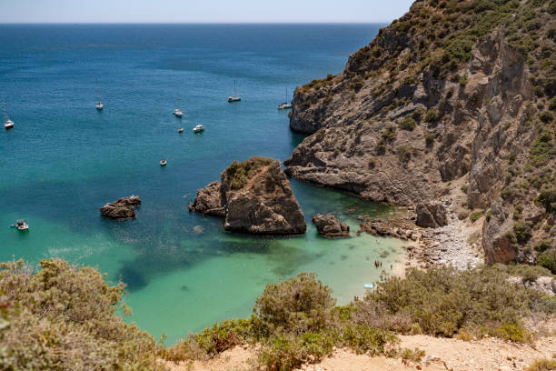 Ribeiro do Cavalo Beach in Sesimbra, Setúbal, Portugal