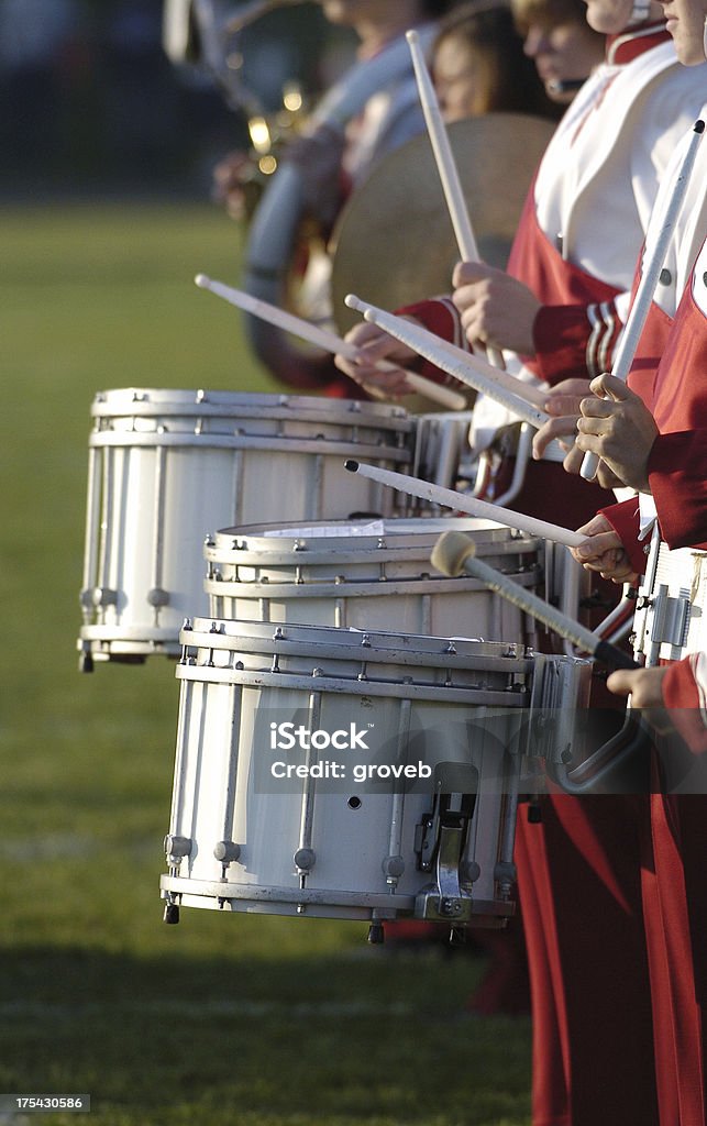 Marching band drums High school marching band drum corp. Arts Culture and Entertainment Stock Photo