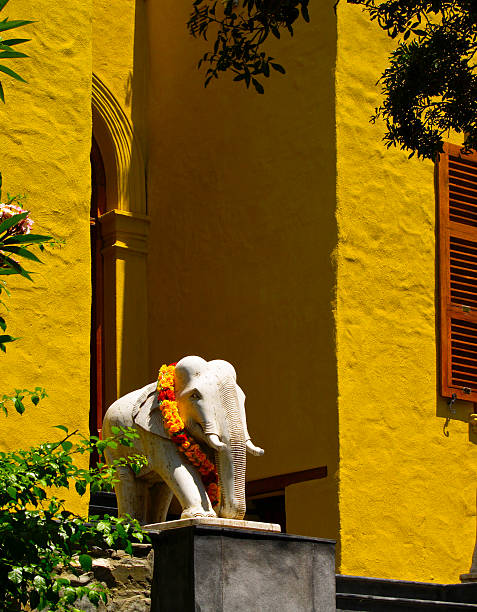 Hindu Doorway stock photo