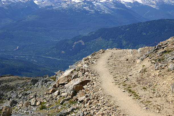 Pista de las montañas de Whistler - foto de stock