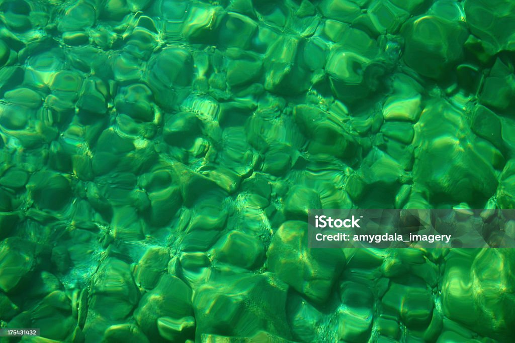 Abstrato Ondulado água verde Lago de fundo rock padrão - Royalty-free Abstrato Foto de stock