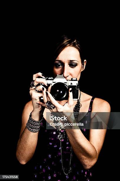 Girl Taking A Picture Stock Photo - Download Image Now - 20-29 Years, 30-39 Years, Adult