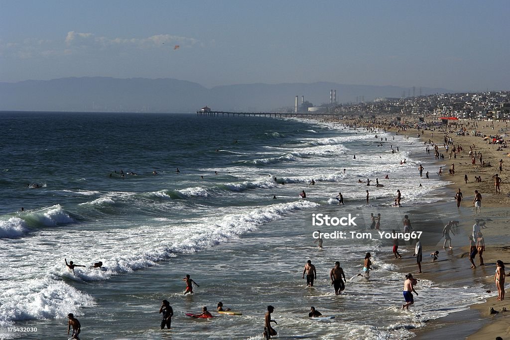 Piękna plaża osób Los Angeles, Kalifornia - Zbiór zdjęć royalty-free (Dziecko)