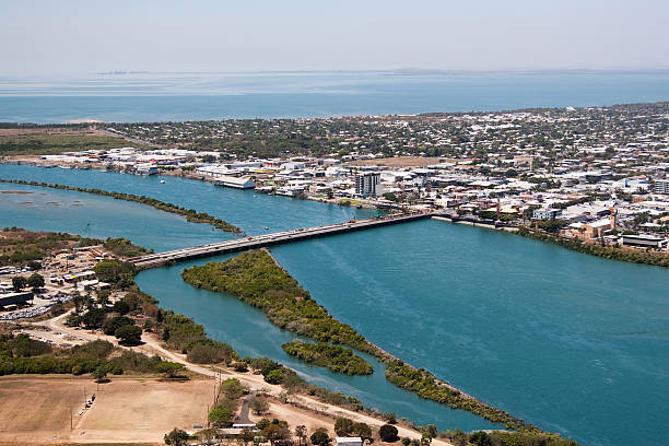 Aerial Mackay Queensland stock photo