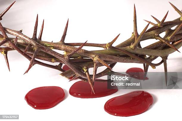 Krwi Chrystus - zdjęcia stockowe i więcej obrazów Cierń - Cierń, Korona, Białe tło