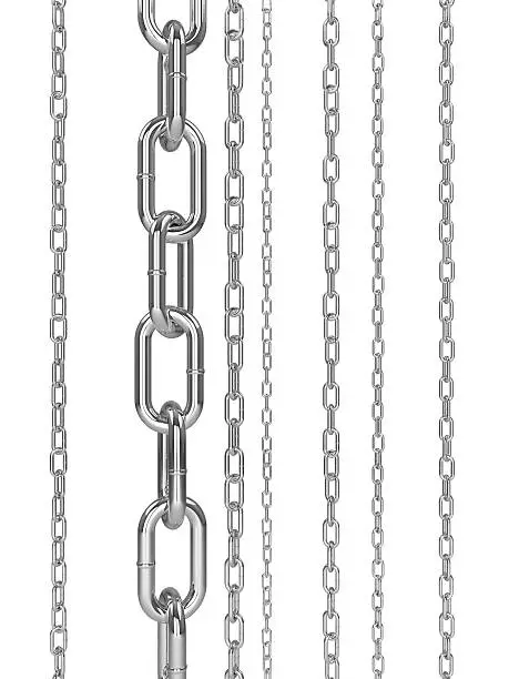 Chrome chain links on a white background.Check out the other images in this series here...