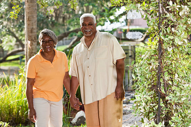 istock Senior African American couple holding hands 175432815