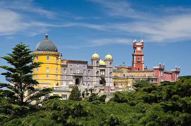 Image of Palacio de Pena in Sintra, Portugalia stock photo