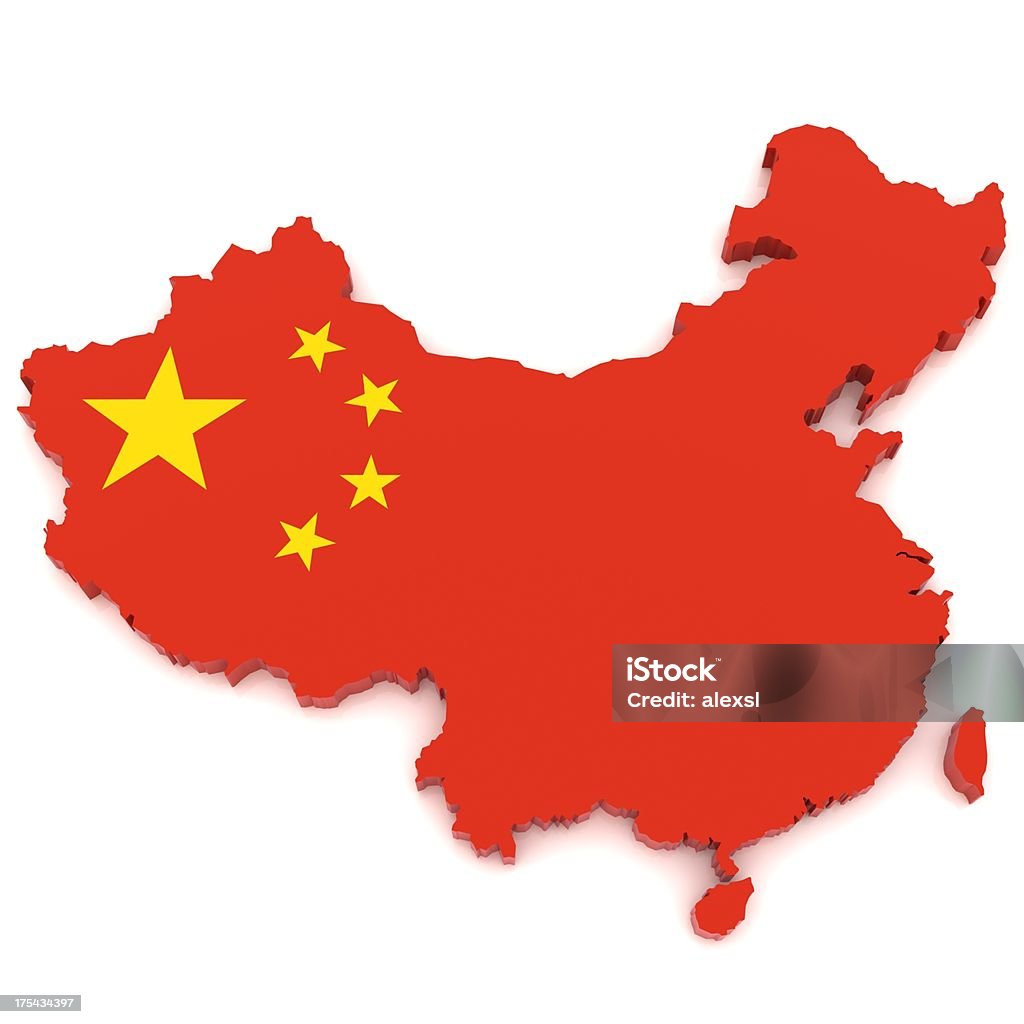 Mappa di Cina - Foto stock royalty-free di Cina