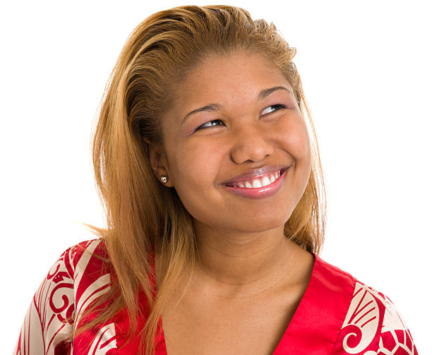 istock Smiling Young Woman Looking Away 175434452