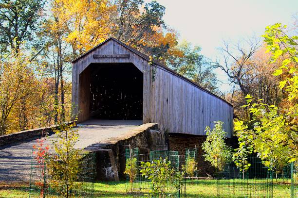 istock Schofield Ford Covered Bridge Newtown PA 1754349665