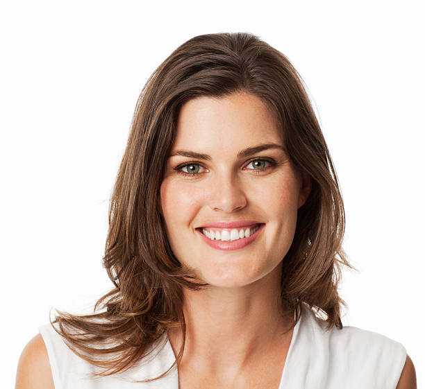 istock Charming Young Woman Smiling - Isolated 175435509