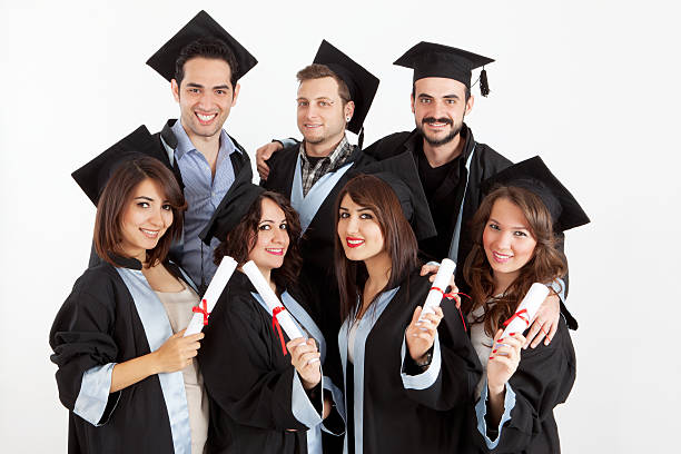 istock Group of students on graduation day 175435519