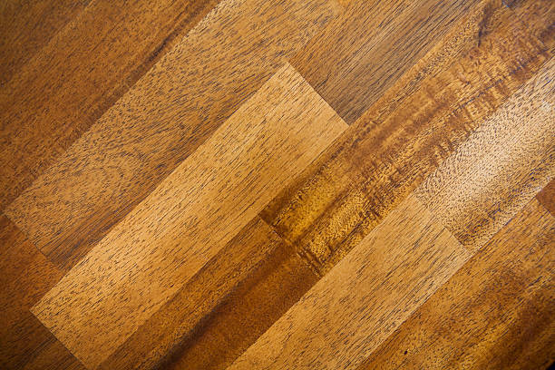 istock Natural Wood Flooring with Diagonal Grain Composition 175436179