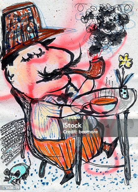 Tea Or Coffee Time Stock Illustration - Download Image Now - Adult, Art, Art Product