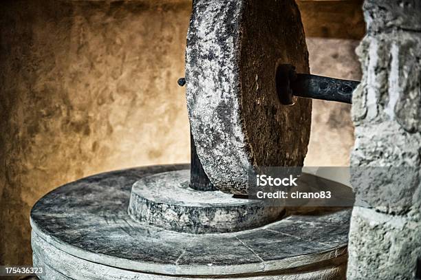 Millstone Close Up Stock Photo - Download Image Now - Millstone, Stone - Object, Stone Material