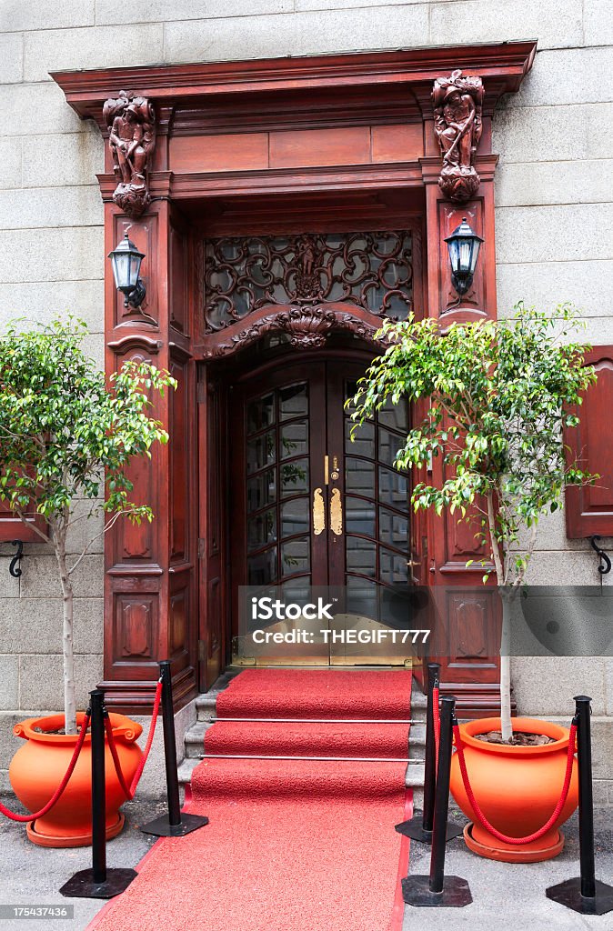 Tappeto rosso ingresso - Foto stock royalty-free di Ambientazione esterna