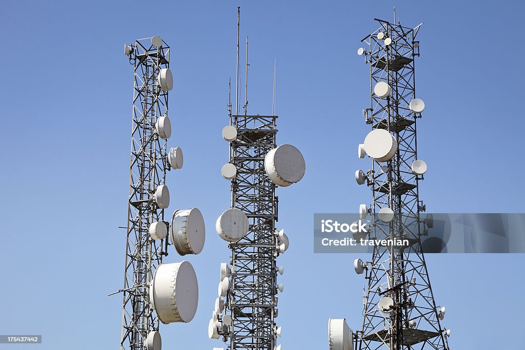 Torres de comunicação - Royalty-free Antena - Equipamento de Telecomunicações Foto de stock